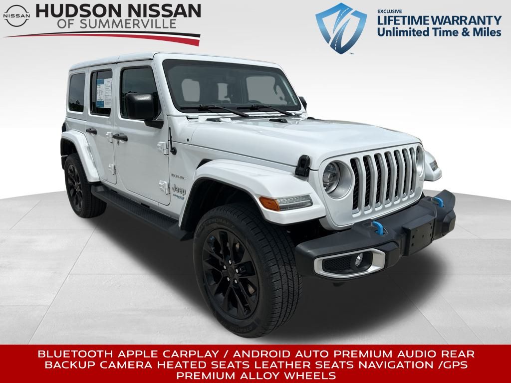 2022 Bright White Clearcoat Jeep Wrangler 4xe 4X4 SUV