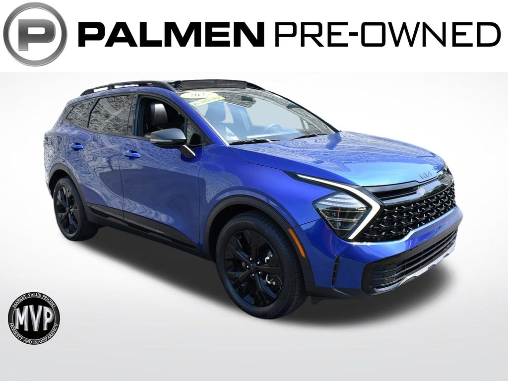 Sapphire Blue 2025 Kia Sportage SUV / Crossover All-Wheel Drive 8-Speed Automatic