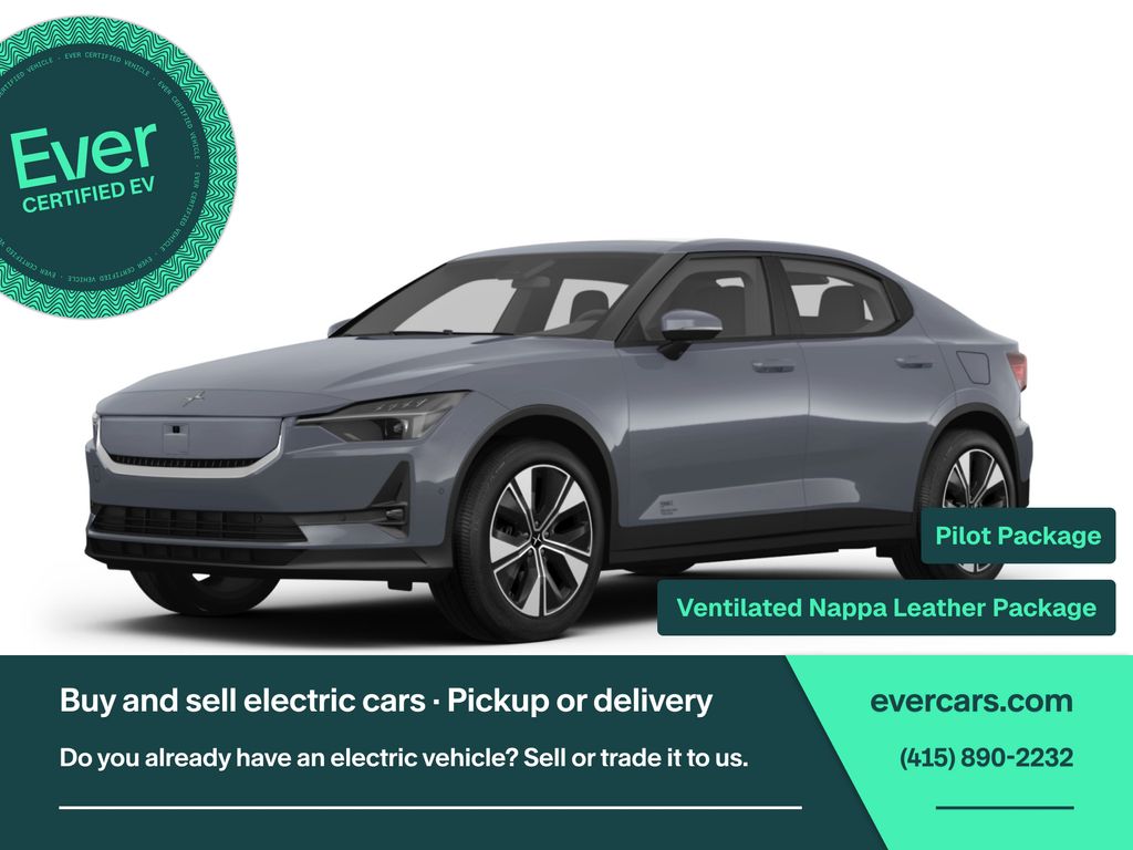 Blue 2024 Polestar 2 Sedan All-Wheel Drive 1-Speed Automatic