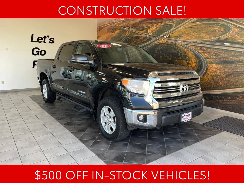 Black 2016 Toyota Tundra Pickup Truck Four-Wheel Drive 6-Speed Automatic Overdrive