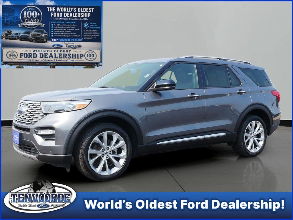 Gray Metallic 2023 Ford Explorer SUV / Crossover All-Wheel Drive Automatic