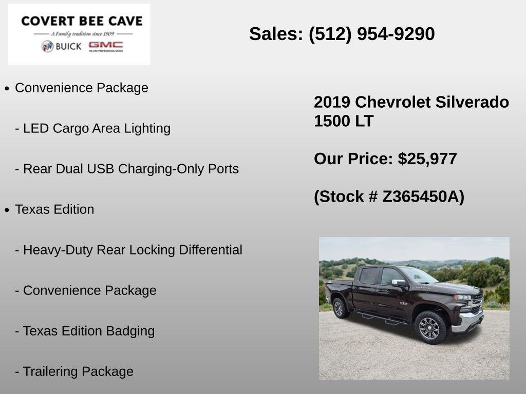 Used Car 2019 Chevrolet Silverado 1500  Lt For Sale Under $30,000 In Austin, Texas
