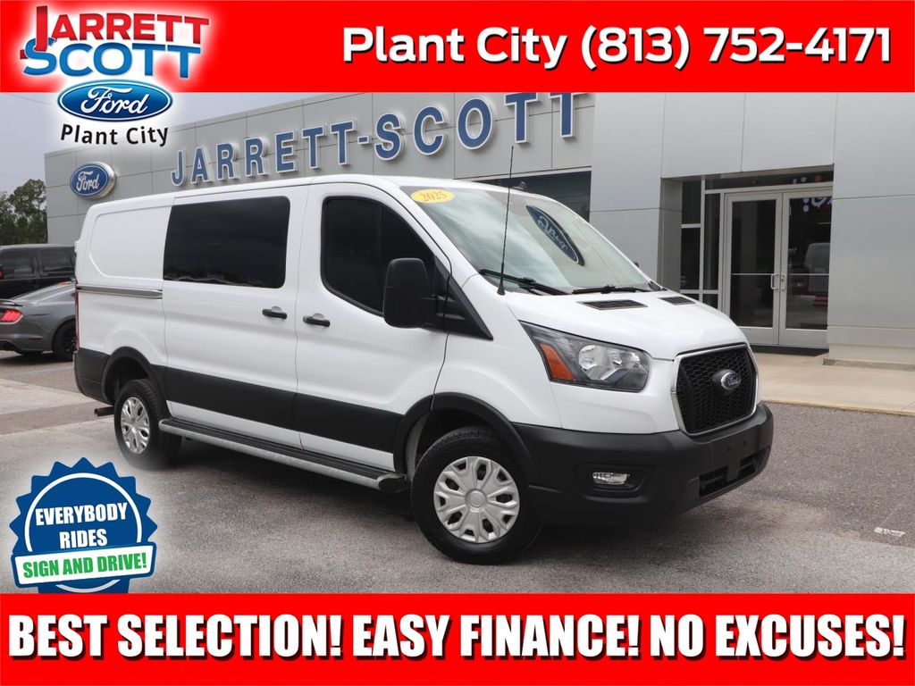 Oxford White 2025 Ford Transit Cargo Van Rear-Wheel Drive