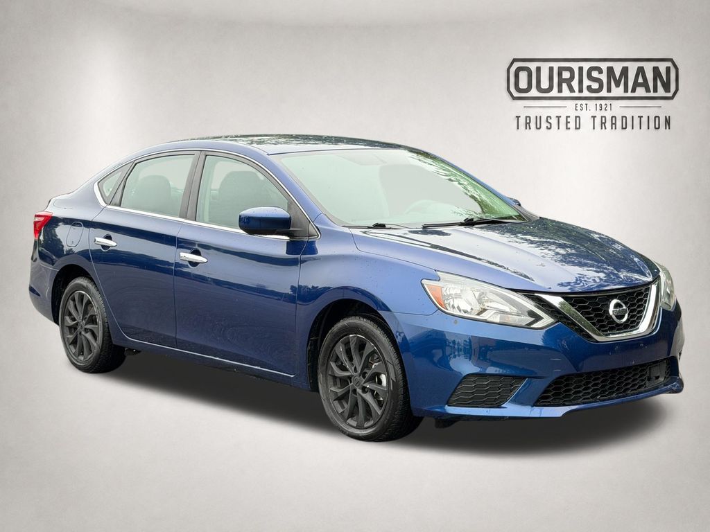 Deep Blue Pearl 2019 Nissan Sentra Sedan Front-Wheel Drive Continuously Variable Transmission