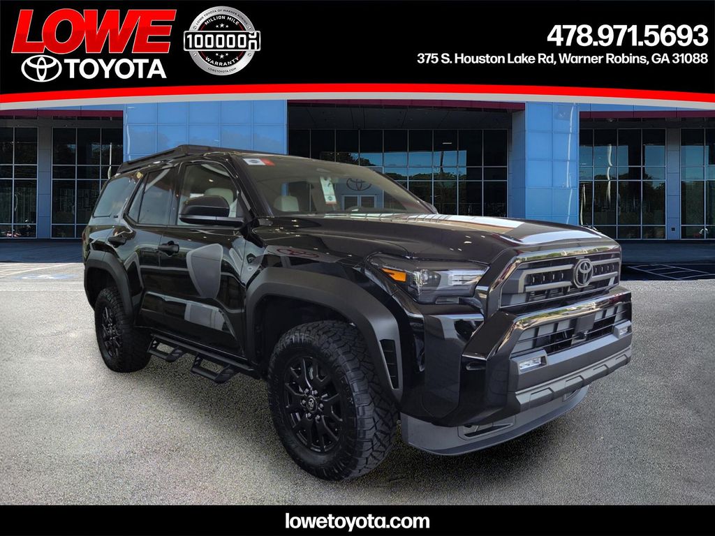 Black 2026 Toyota 4Runner SR5 4WD SUV / Crossover Four-Wheel Drive 8-Speed Automatic
