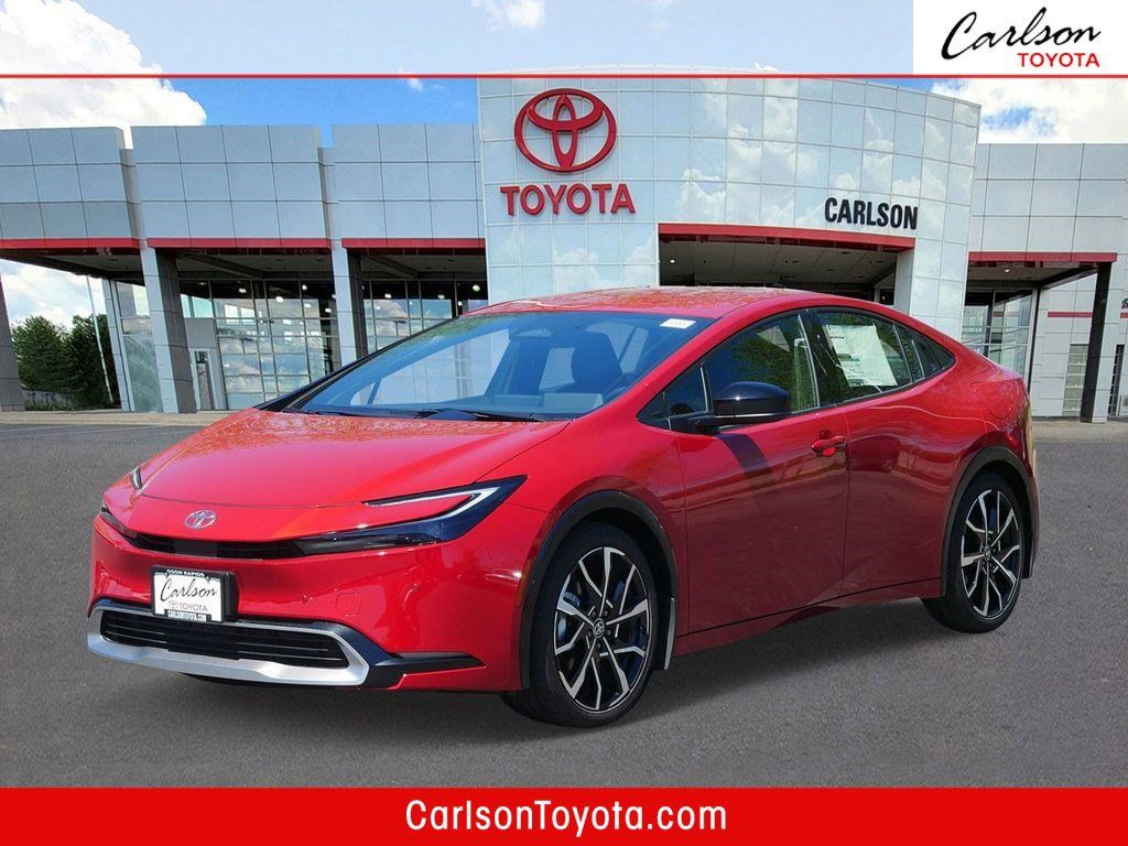Red 2026 Toyota Prius Plug-In Hybrid Hatchback Front-Wheel Drive Continuously Variable Transmission