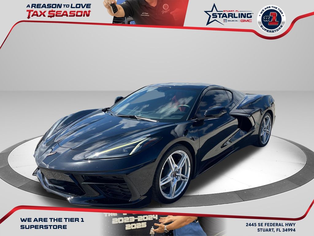 Black 2023 Chevrolet Corvette Stingray 1LT Coupe RWD Coupe Rear-Wheel Drive 8-Speed Dual Clutch