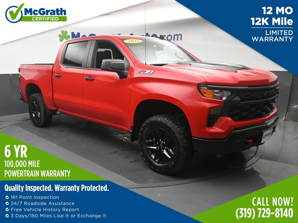 Red Hot 2025 Chevrolet Silverado 1500 Pickup Truck Four-Wheel Drive Automatic