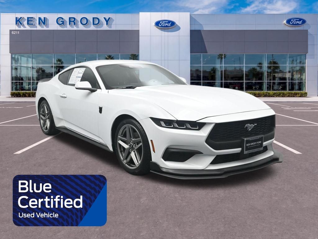 Oxford White 2024 Ford Mustang Coupe Rear-Wheel Drive Automatic