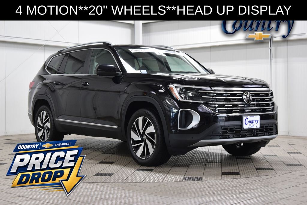 Black 2025 Volkswagen Atlas SUV / Crossover All-Wheel Drive 8-Speed Automatic