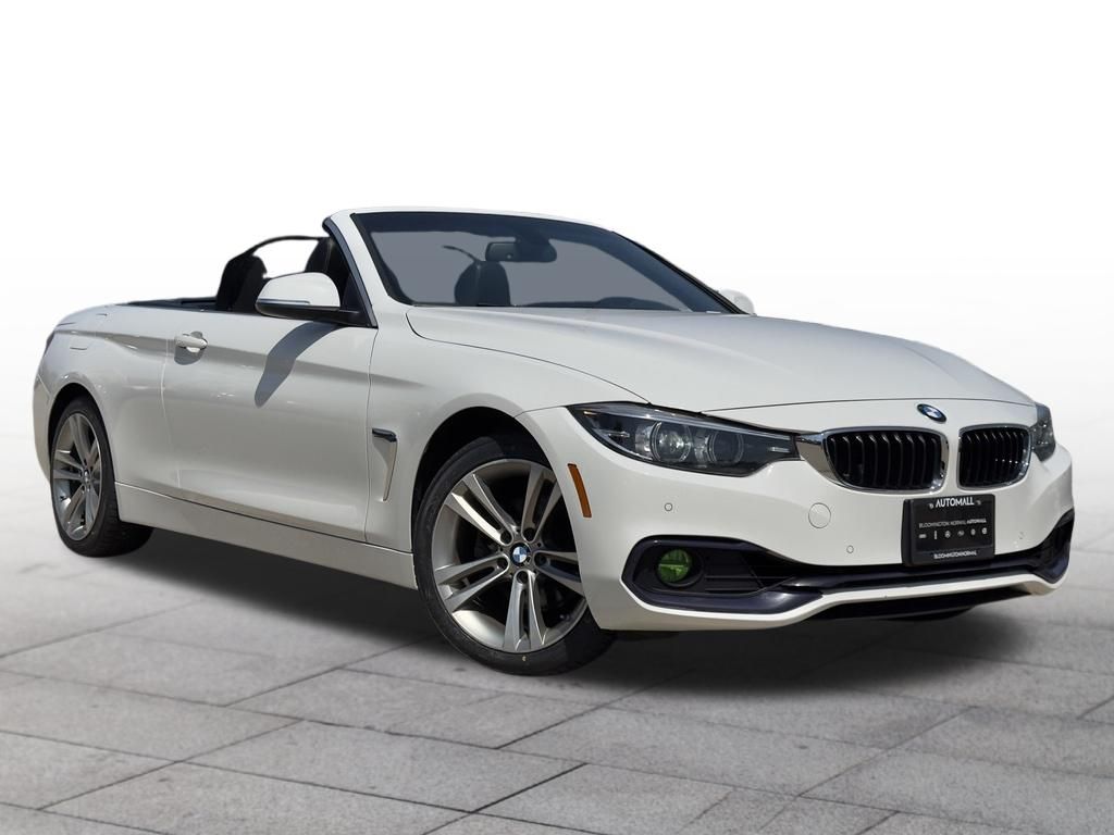 Alpine White 2018 BMW 4 Series Convertible All-Wheel Drive 8-Speed Automatic