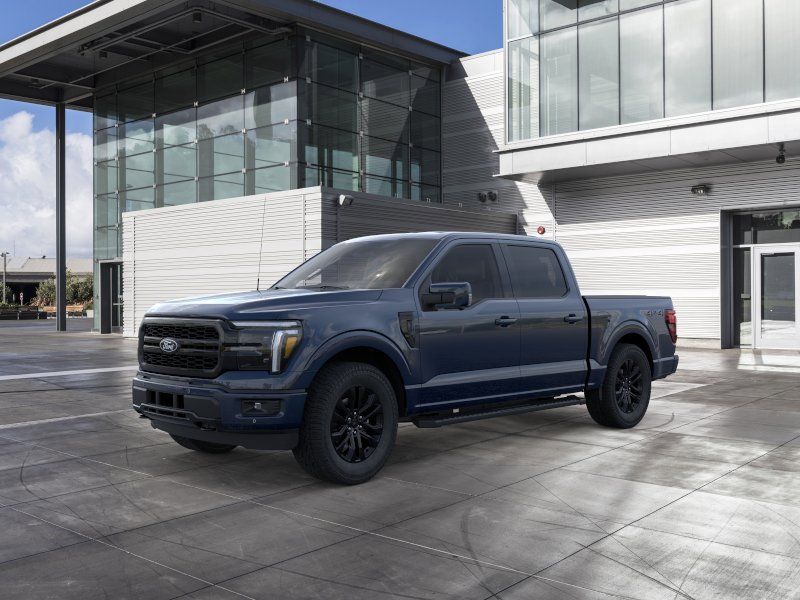 Blue 2026 Ford F-150 Lariat SuperCrew 4WD Pickup Truck Four-Wheel Drive Automatic