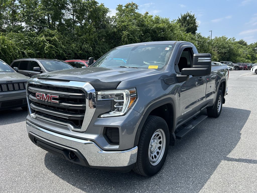 Gray (Steel Metallic) 2021 GMC Sierra 1500 Pickup Truck Four-Wheel Drive 6-Speed Automatic