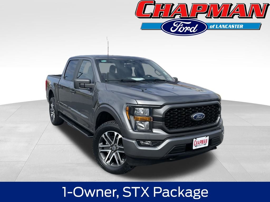 Gray Metallic 2023 Ford F-150 XL SuperCrew 4WD Pickup Truck Four-Wheel Drive Automatic