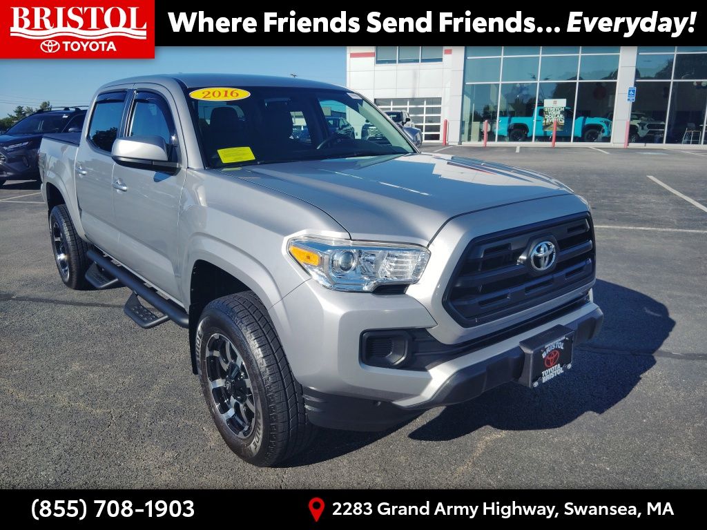 Silver Sky Metallic 2016 Toyota Tacoma Pickup Truck 4X2 Automatic