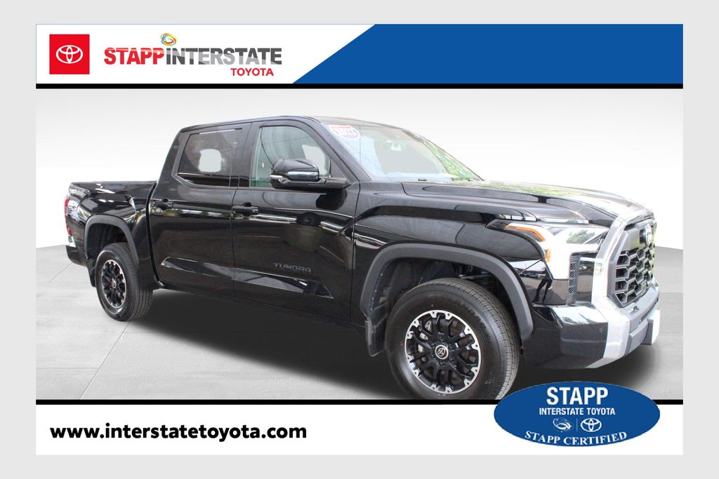 Midnight Black Metallic 2023 Toyota Tundra Pickup Truck Four-Wheel Drive Automatic