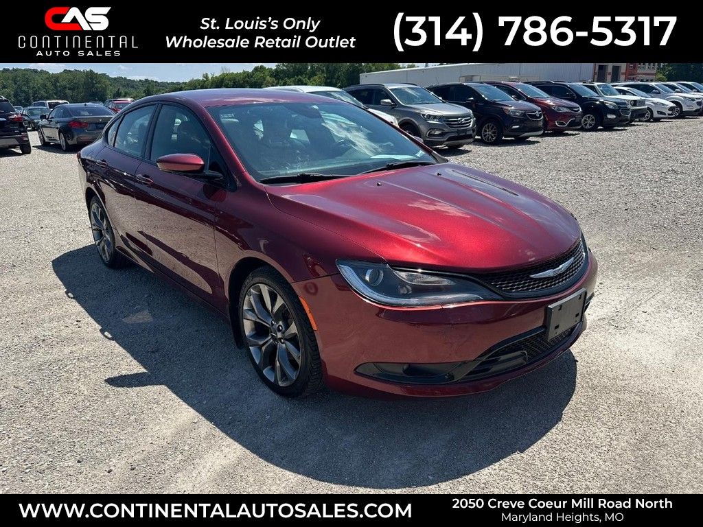 Velvet Red Pearlcoat 2016 Chrysler 200 S Sedan AWD Sedan All-Wheel Drive 9-Speed Automatic