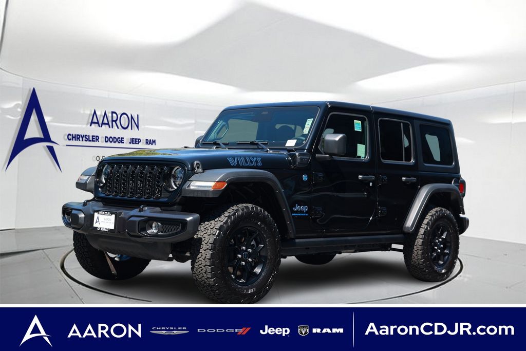 Black Clearcoat 2025 Jeep Wrangler 4xe SUV / Crossover Four-Wheel Drive 8-Speed Automatic