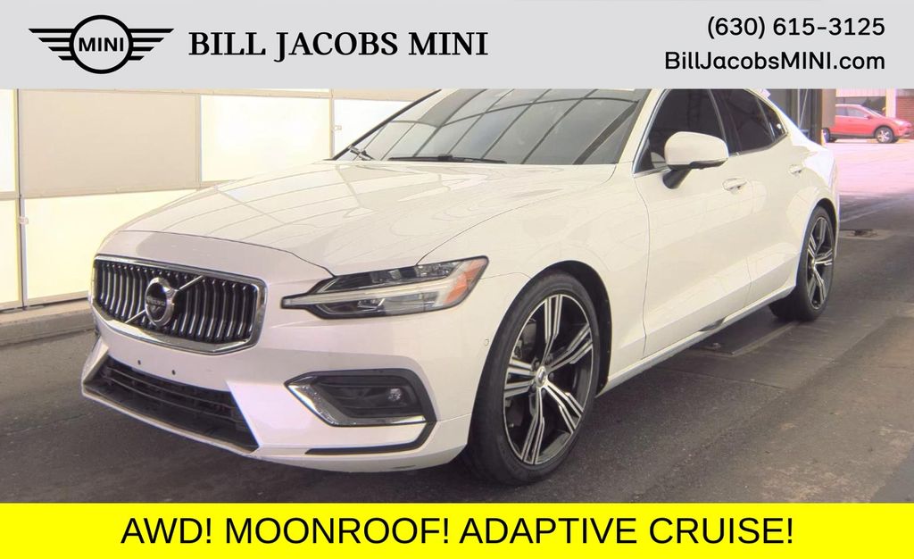 Crystal White 2022 Volvo S60 Sedan All-Wheel Drive Automatic