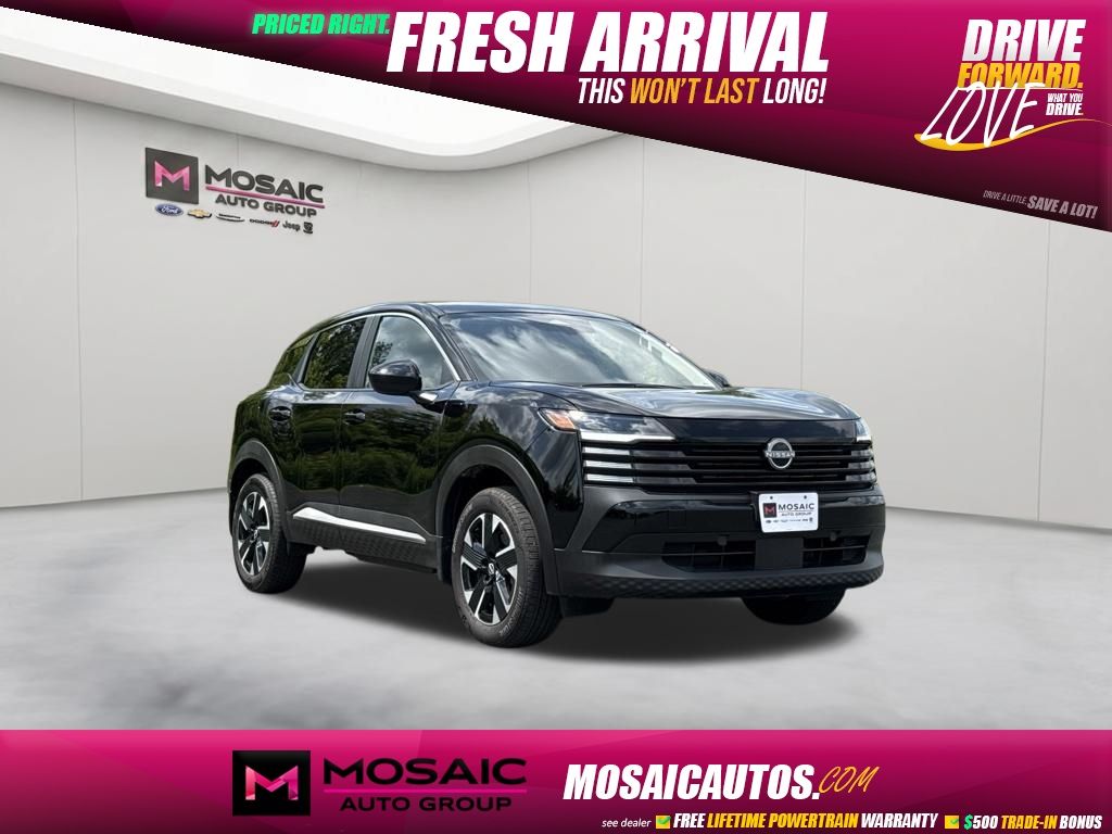 Super Black 2025 Nissan Kicks SUV / Crossover All-Wheel Drive Continuously Variable Transmission