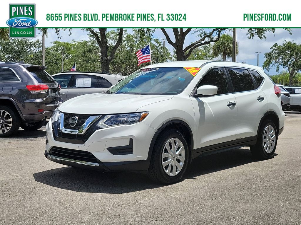 Glacier White 2018 Nissan Rogue S FWD SUV / Crossover Front-Wheel Drive Continuously Variable Transmission