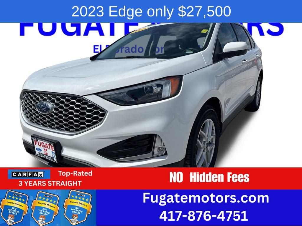 Oxford White 2023 Ford Edge SEL AWD SUV / Crossover All-Wheel Drive 8-Speed Automatic