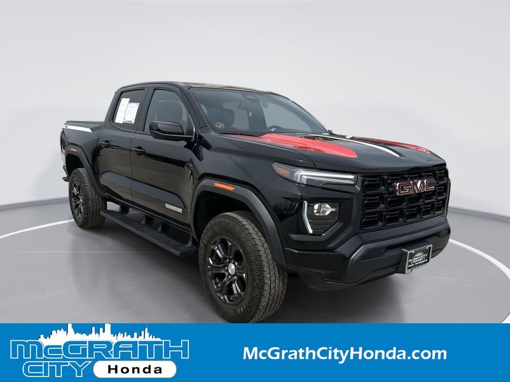 Onyx Black 2023 GMC Canyon Elevation Crew Cab 4WD Pickup Truck Four-Wheel Drive 8-Speed Automatic