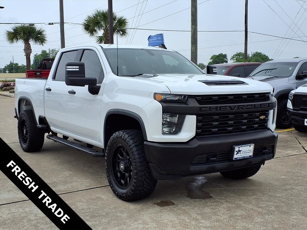 2021 Chevrolet Silverado 2500HD Work Truck White at Wharton Chevrolet GMC
