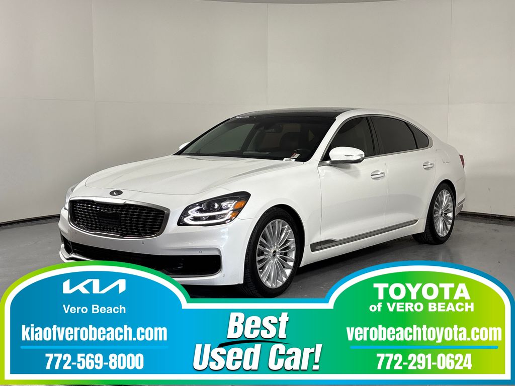 Snow White Pearl 2019 Kia K900 V6 Luxury AWD Sedan All-Wheel Drive 8-Speed Automatic