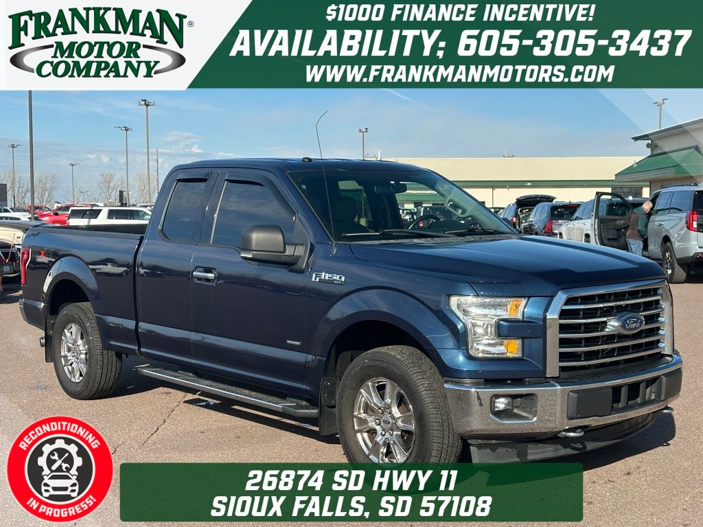 Blue Jeans Metallic 2016 Ford F-150 XLT SuperCab 4WD Pickup Truck Four-Wheel Drive 6-Speed Automatic