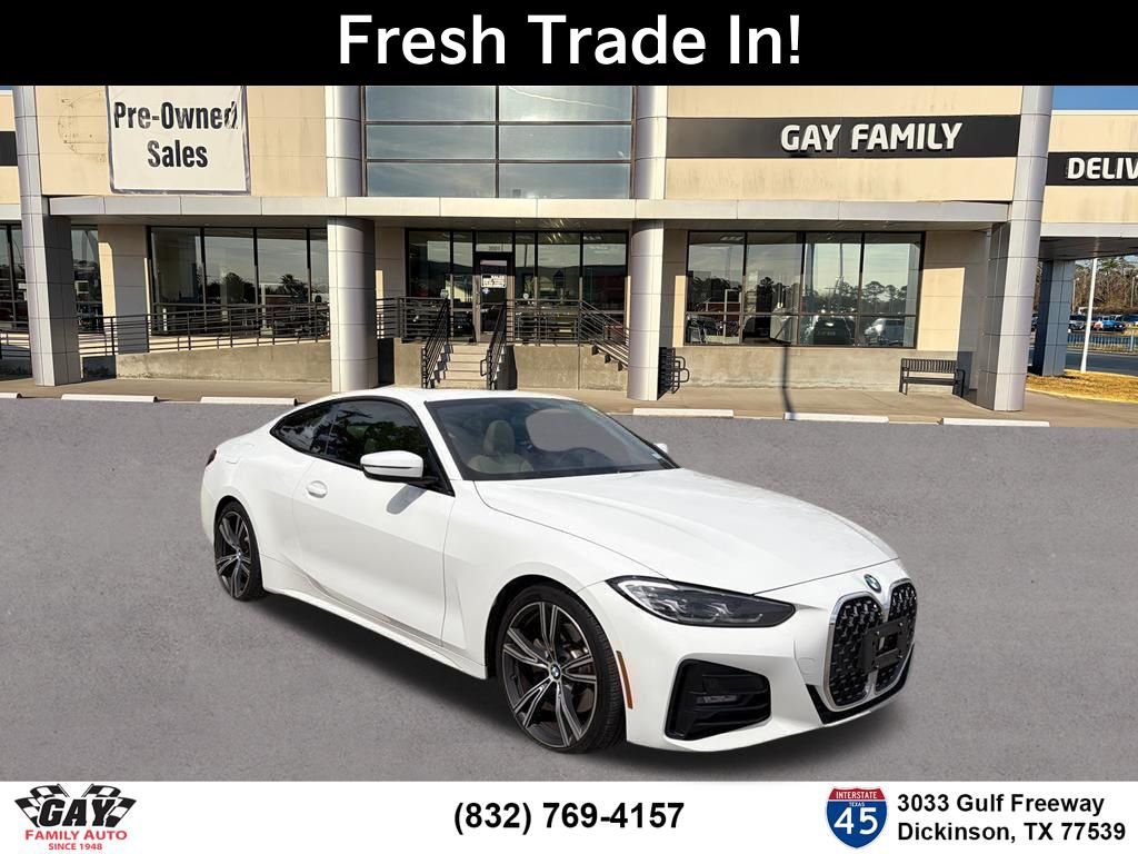 Alpine White 2021 BMW 4 Series 430i Coupe RWD Coupe Rear-Wheel Drive 8-Speed Automatic