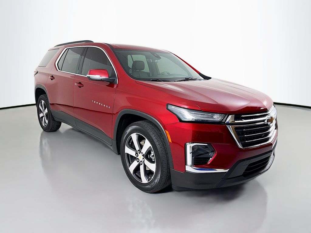 Radiant Red Tintcoat 2023 Chevrolet Traverse SUV / Crossover Four-Wheel Drive 9-Speed Automatic