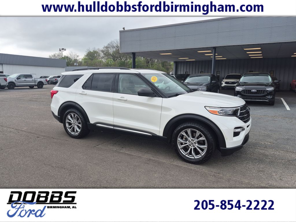 White 2020 Ford Explorer XLT RWD SUV / Crossover Rear-Wheel Drive Automatic