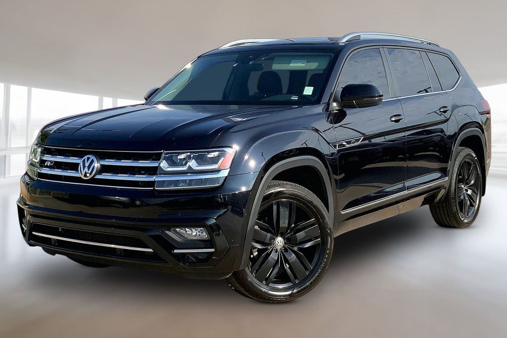 Deep Black Pearl 2019 Volkswagen Atlas SUV / Crossover All-Wheel Drive 8-Speed Automatic
