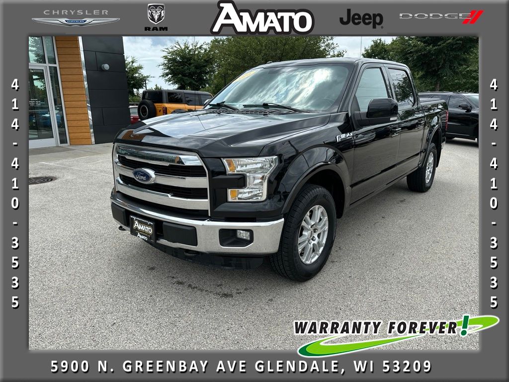 Shadow Black 2016 Ford F-150 Pickup Truck Four-Wheel Drive 6-Speed Automatic