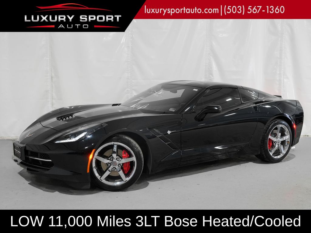Black 2014 Chevrolet Corvette Coupe Rear-Wheel Drive 6-Speed Automatic