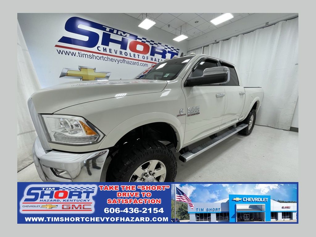 Pearl White 2018 RAM 2500 Pickup Truck Four-Wheel Drive 6-Speed Automatic