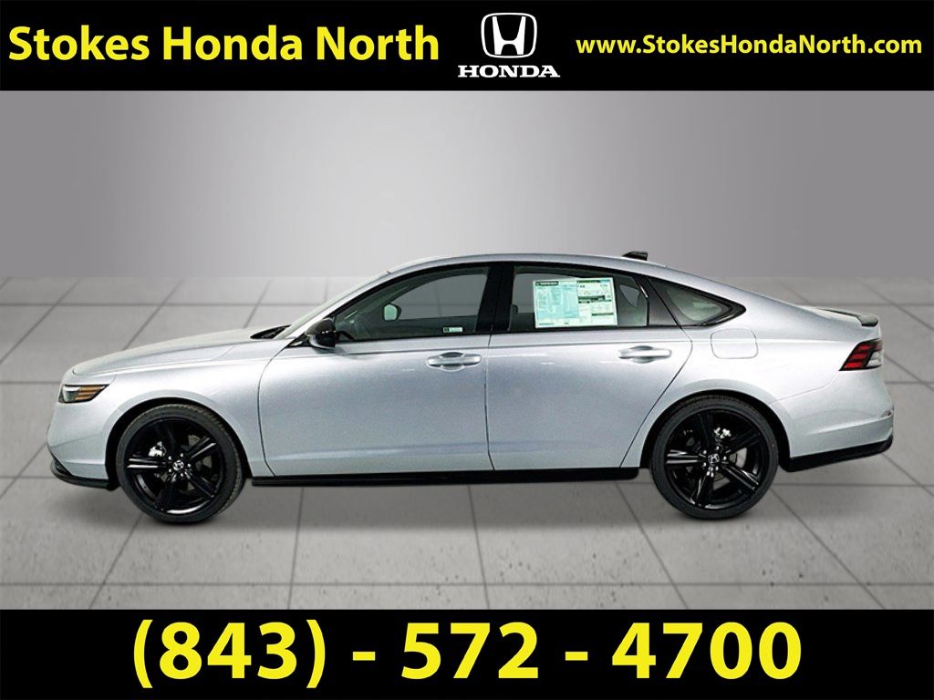 2026 Honda Accord Hybrid Sport-L Silver at Stokes Honda North