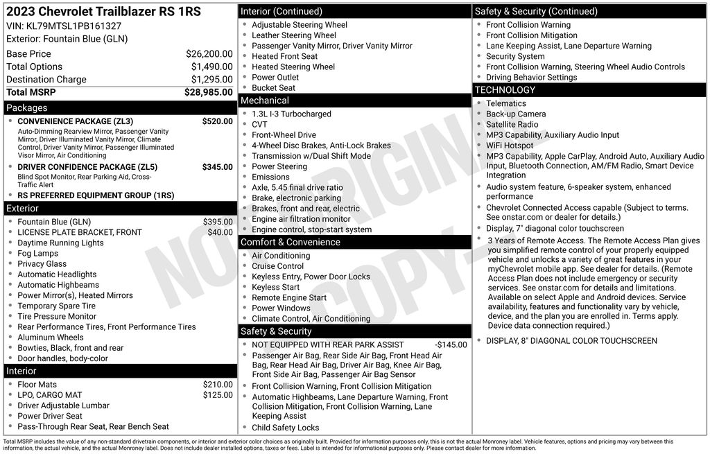 Used 2023 Chevrolet TrailBlazer SUV