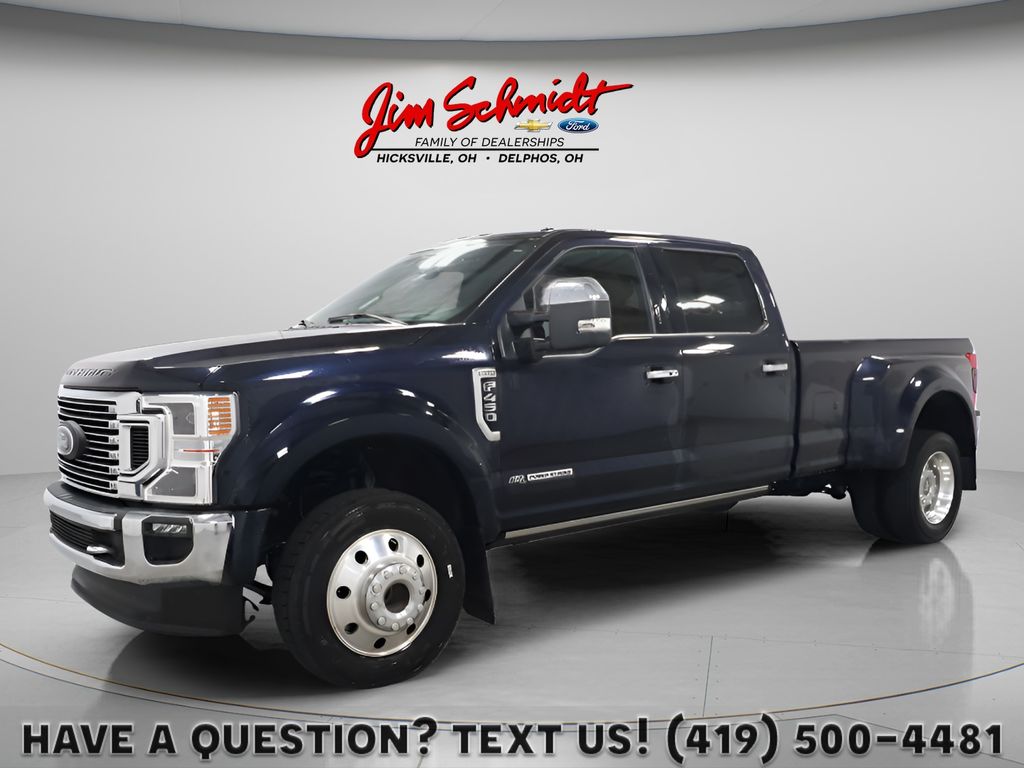 Antimatter Blue Metallic 2022 Ford F-450 Super Duty Pickup Truck Four-Wheel Drive Automatic