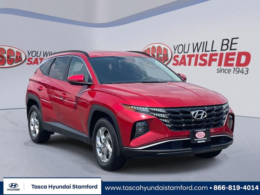 Calypso Red 2023 Hyundai Tucson SUV / Crossover All-Wheel Drive 8-Speed Automatic