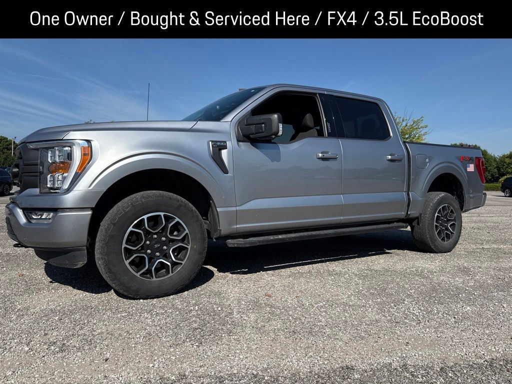 Iconic Silver Metallic 2023 Ford F-150 Pickup Truck Four-Wheel Drive Automatic