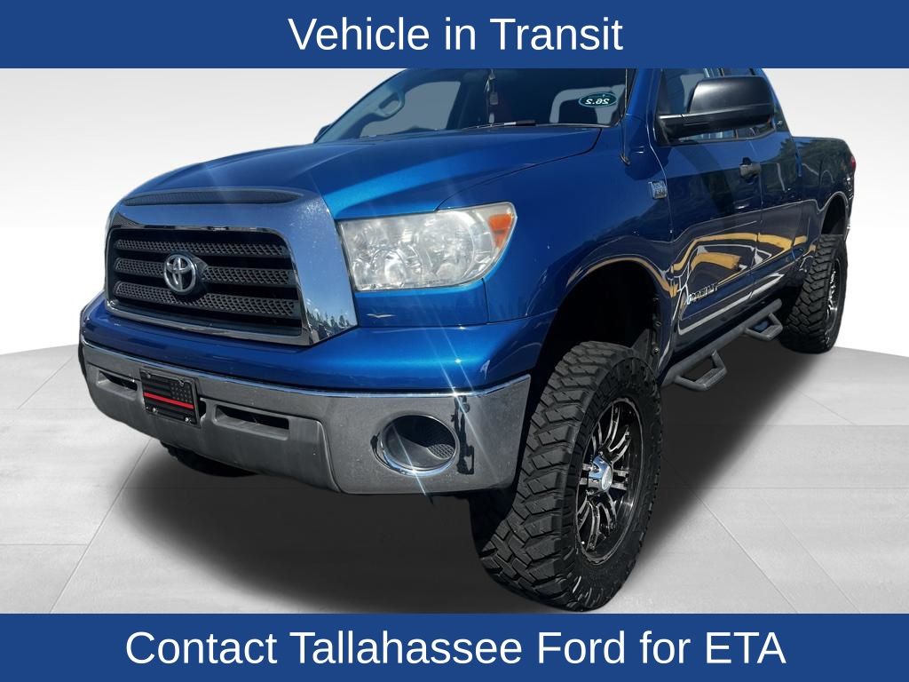 Blue Streak Metallic 2007 Toyota Tundra SR5 4.7L Double Cab RWD Pickup Truck Rear-Wheel Drive 5-Speed Automatic Overdrive