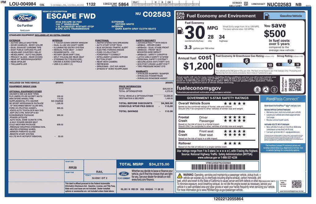 2022 Ford Escape SE - 4