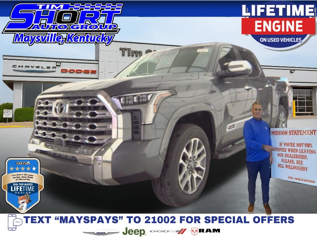 Magnetic Gray Metallic 2026 Toyota Tundra 1794 Edition CrewMax Cab 4WD Pickup Truck Four-Wheel Drive Automatic