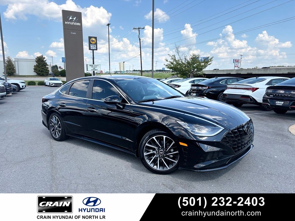 Onyx Black 2023 Hyundai Sonata Sedan Front-Wheel Drive 8-Speed Automatic