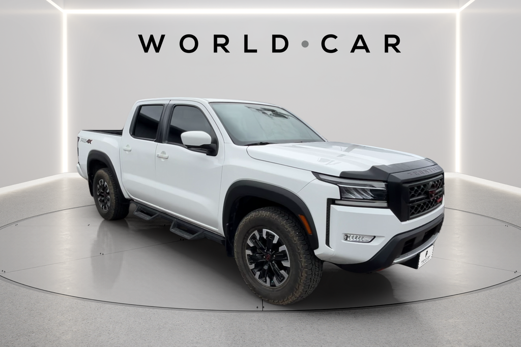 Glacier White 2024 Nissan Frontier Pickup Truck Four-Wheel Drive 9-Speed Automatic Overdrive