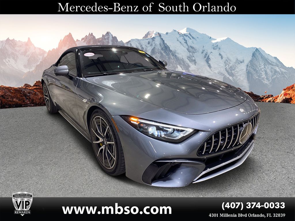 Selenite Gray Metallic 2023 Mercedes-Benz SL-Class Convertible All-Wheel Drive 9-Speed Automatic