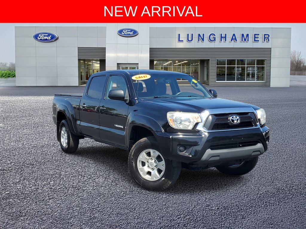 Black 2013 Toyota Tacoma Double Cab SB V6 4WD Pickup Truck Four-Wheel Drive 5-Speed Automatic Overdrive