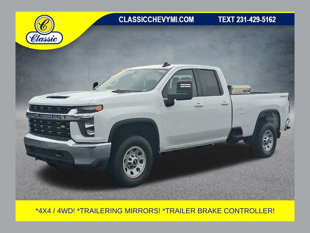 Summit White 2020 Chevrolet Silverado 2500HD LT Double Cab 4WD Pickup Truck Four-Wheel Drive 6-Speed Automatic